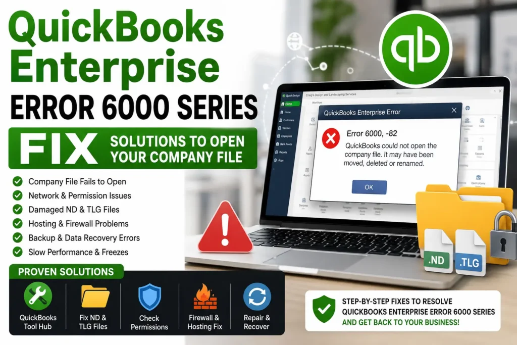 QuickBooks Enterprise Error 6000 Series Fix